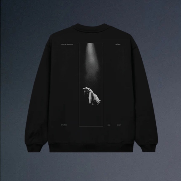 Ariana Grande Eternal Sunshine: Brighter Days Ahead Black Crewneck Sweatshirt - Picture 11 of 11